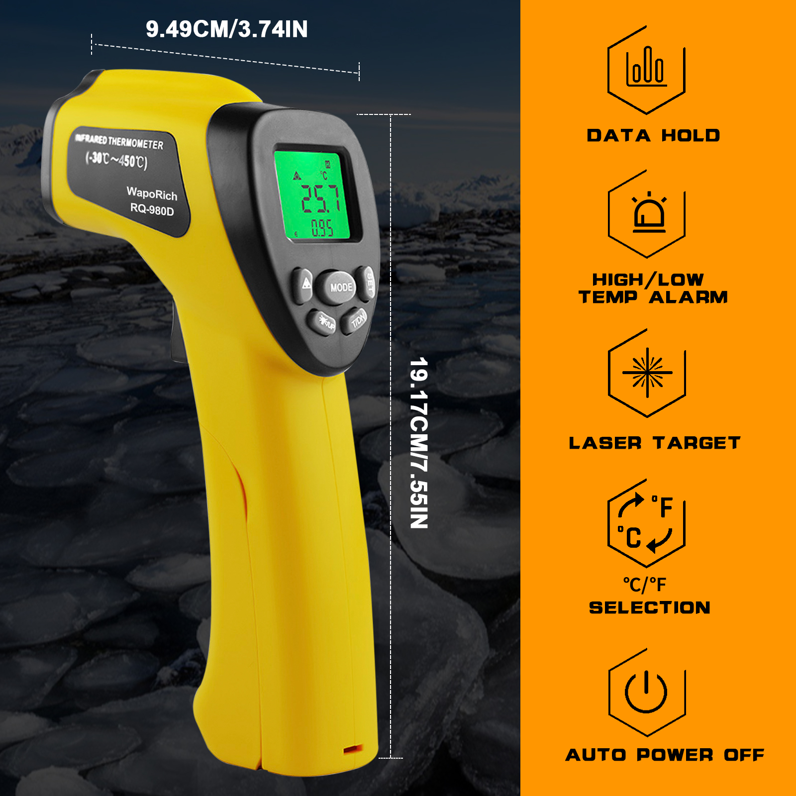 Home Cooking App - 980DAPP DE AlLink APP Infrared Thermometer