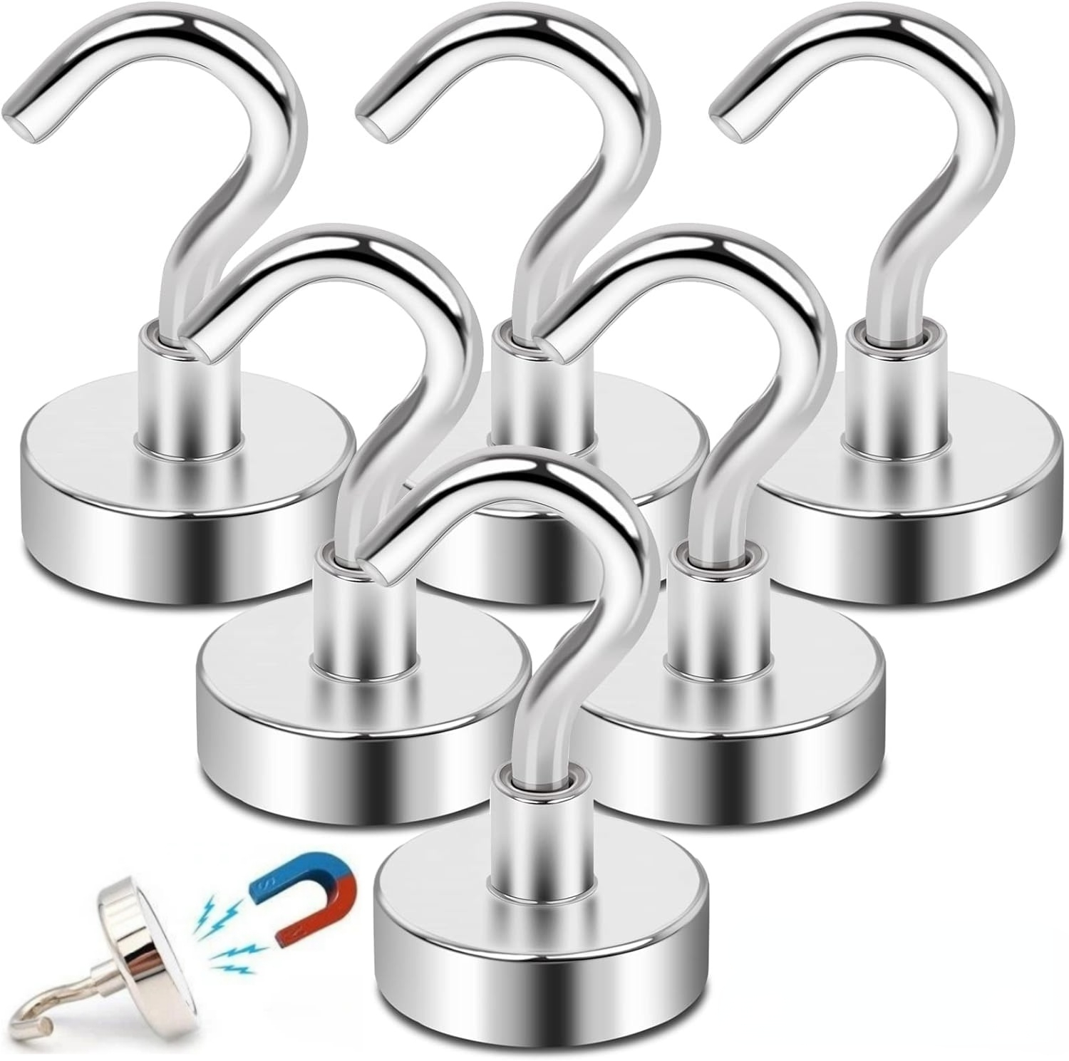 Home Cooking Delivery - 1-80PCS Strong Magnetic Hooks Multi-Purpose Storage
