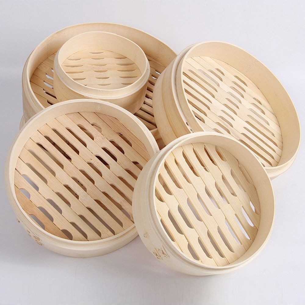 Steamer Bamboo Set - Chinese Steamer Bamboo Steamer with Lid
