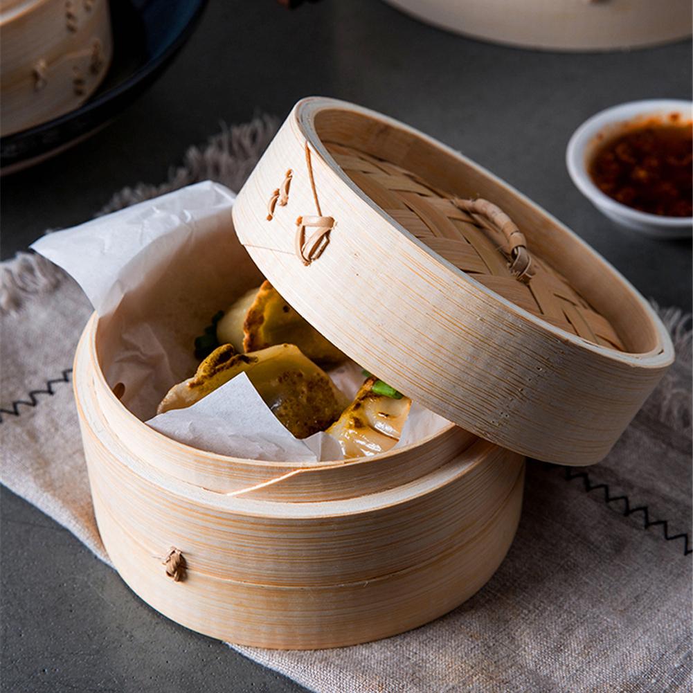 Steamer Bamboo Set - Bamboo Steamer Home Wooden Bamboo Steamer