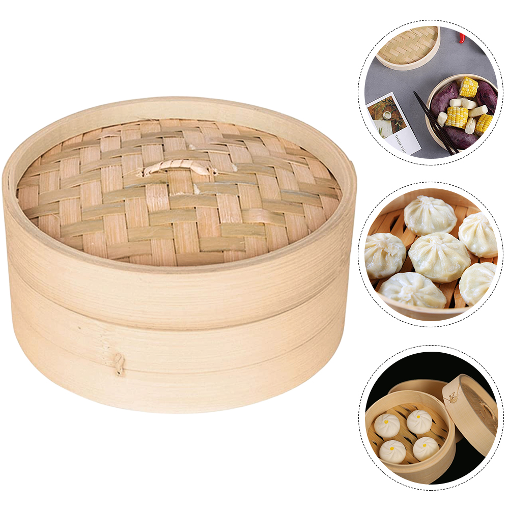 Steamer Bamboo Set - 1 Set of Multi-function Bamboo Steamer