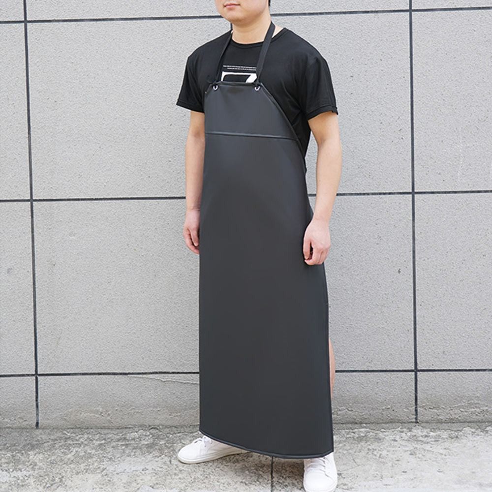 Soft PU Leather Kitchen Apron  - Home Cooking Work review and price