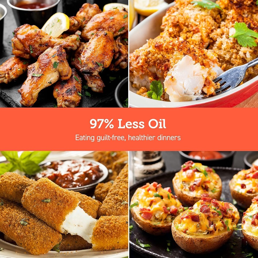 4 Qt Smart Air Fryer with 7 Co - Home Cooking App review and price