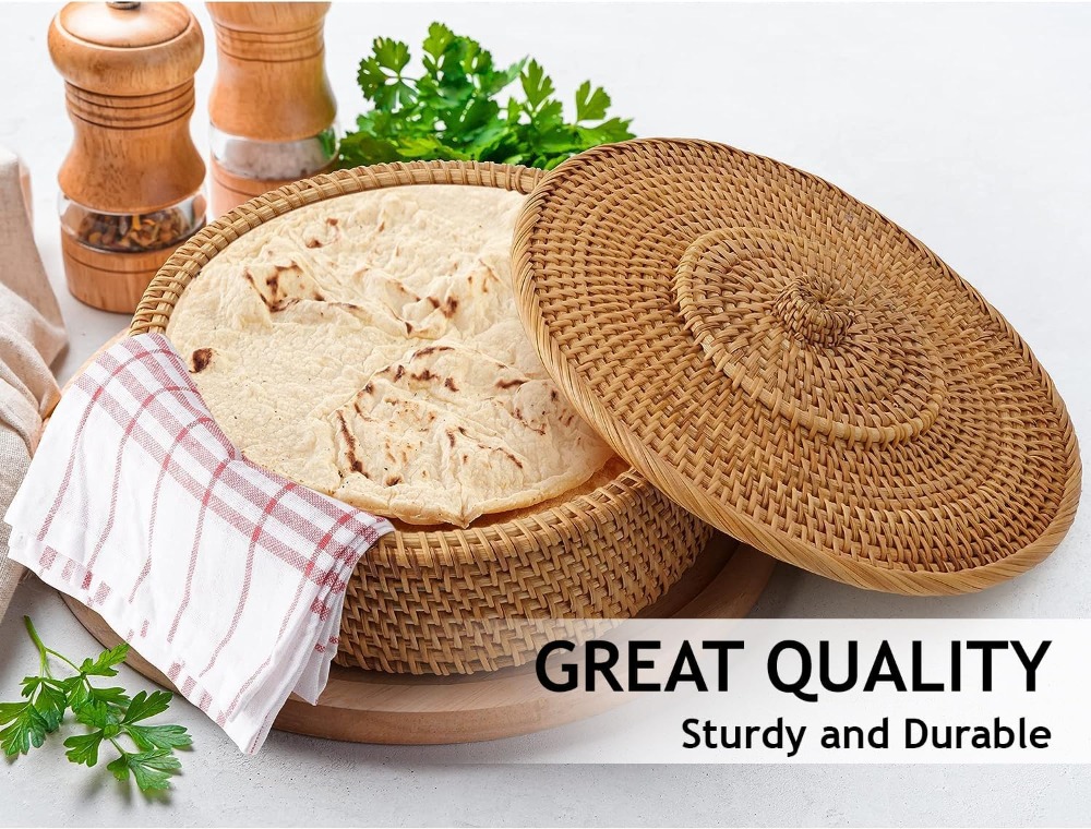 Rattan Tortilla Warmer Basket  - Tortilla Warmer Cloth review and price