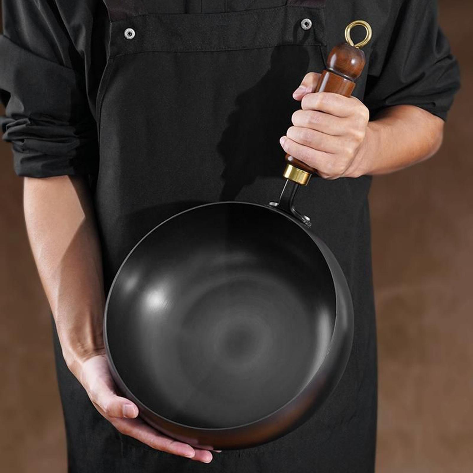 Iron Uncoated Chinese Wok Big  - Home Cooking In Chinese review and price
