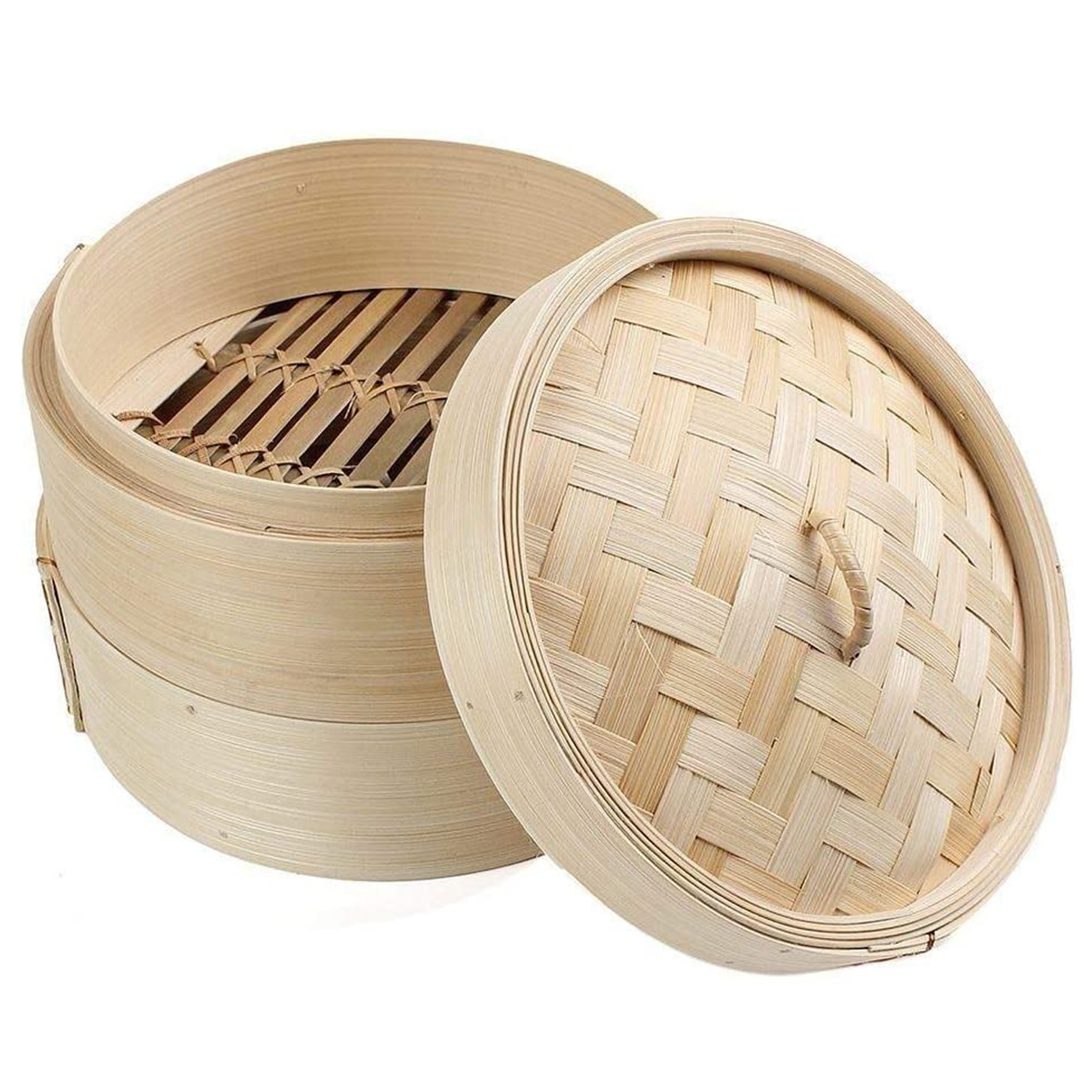 AEE4-Bamboo Steamer 2 Tier 8 I - Steamer Bamboo Set review and price