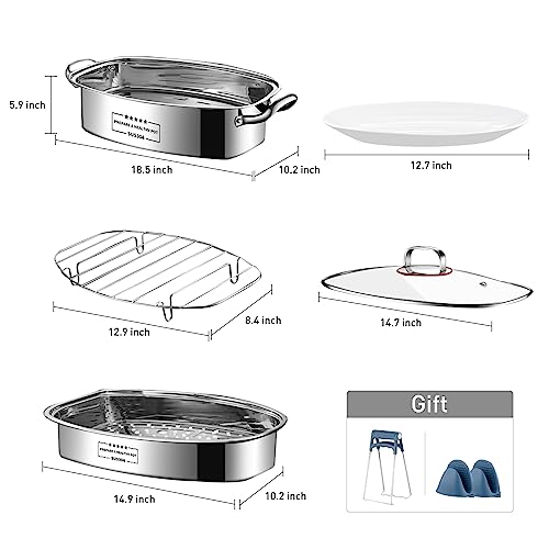 Stainless Steel Two-Stage Stea - Steamer Bamboo Set review and price