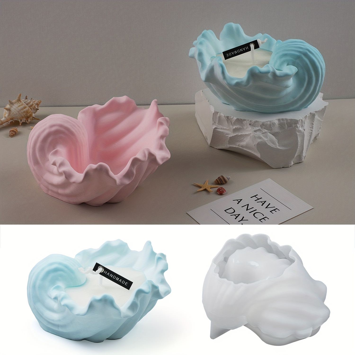 Concrete Shell Candle Cup Sili - Idli Steamer Mold review and price