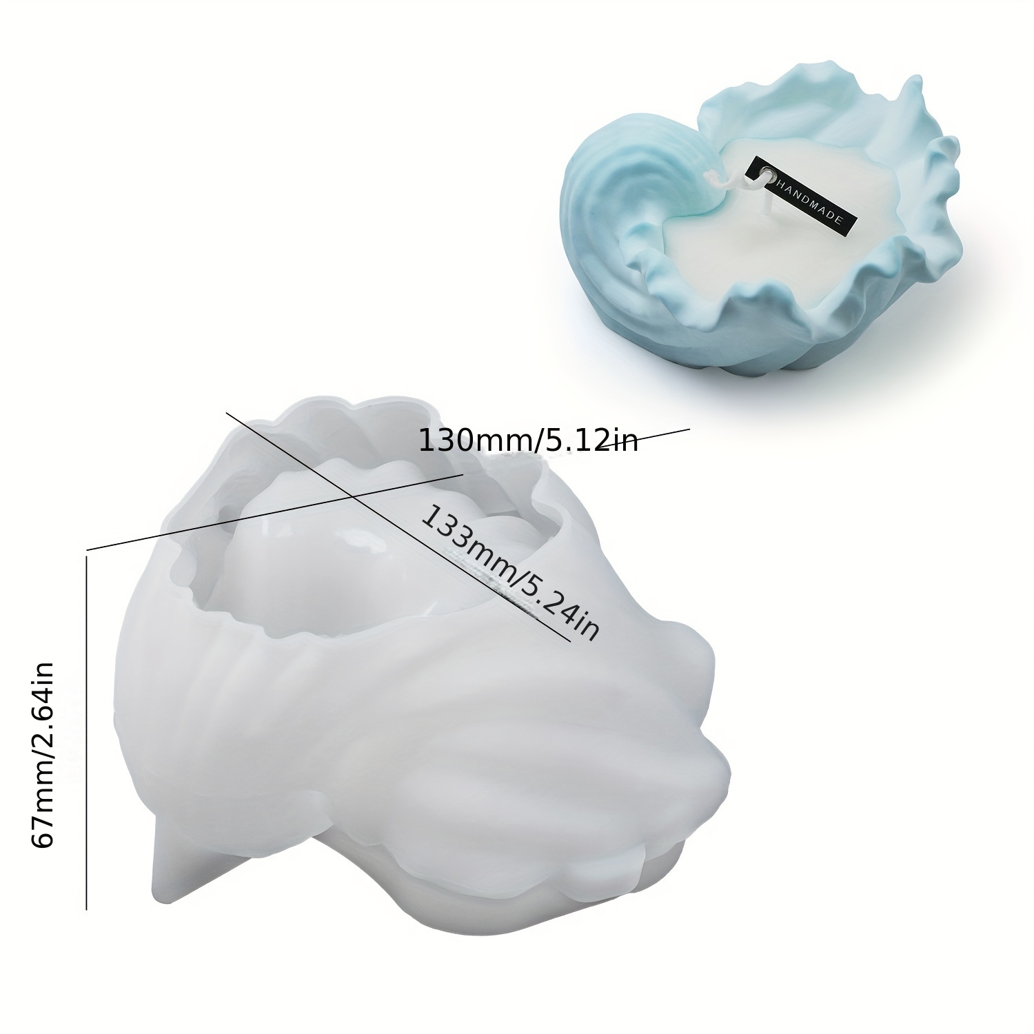 Concrete Shell Candle Cup Sili - Idli Steamer Mold review and price