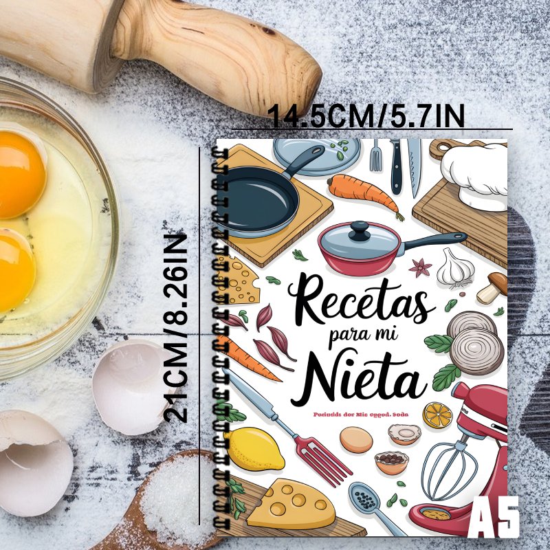A5 Spanish Recipe Notebook, wi - Home Cooking Recipe review and price