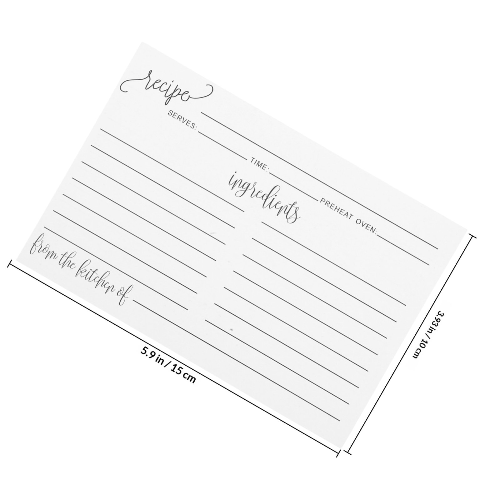 50Pcs Blank Recipe Cards Minim - Home Cooking Recipe review and price