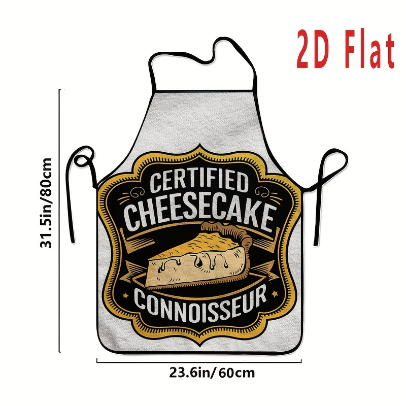 1Pc Cheesecake Printed Apron 6 - Home Cooking Work review and price