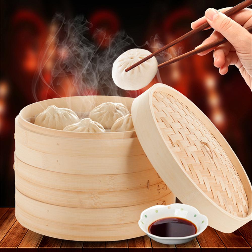 Bamboo Steamer Home Wooden Bam - Steamer Bamboo Set review and price